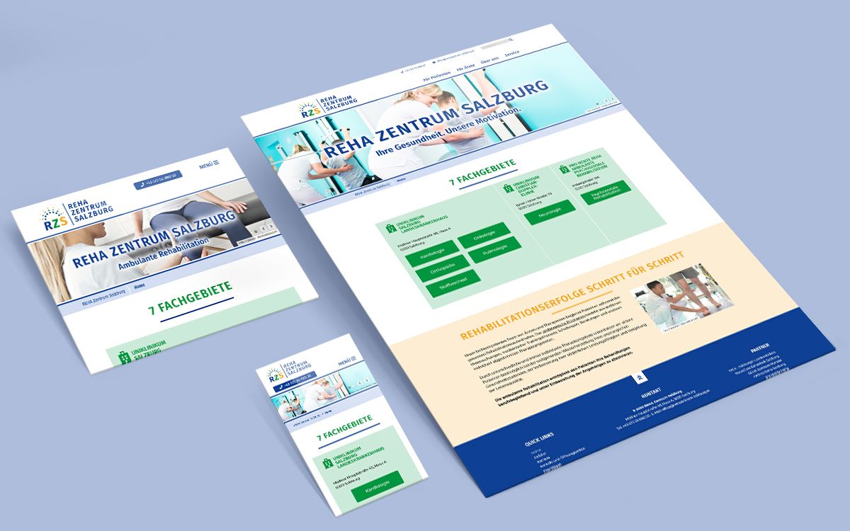 REHA Zentrum Salzburg - Responsive Website